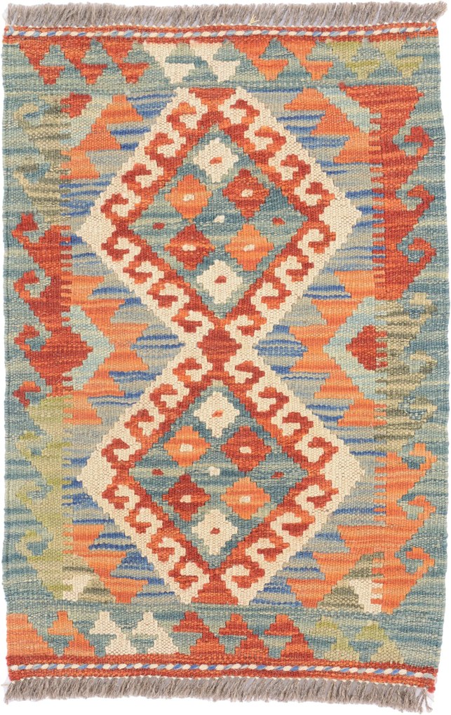 Kilim Tappeto 40 x 60 (Afghanistan) Tessuto A Mano