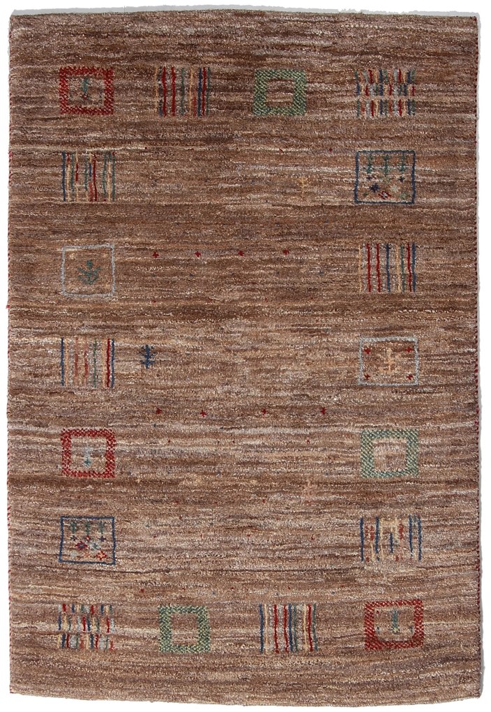Gabbeh Tappeto persiano 100x150 Marrone (Iran) Annodato A Mano