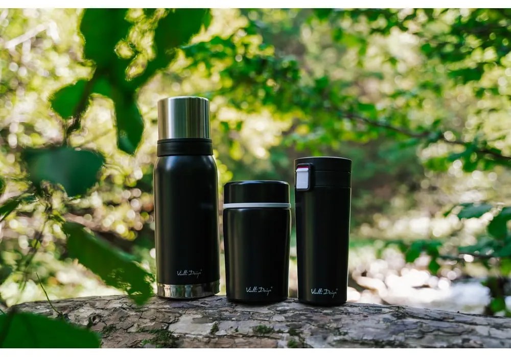 Termos da viaggio nero, 400 ml Fuori - Vialli Design