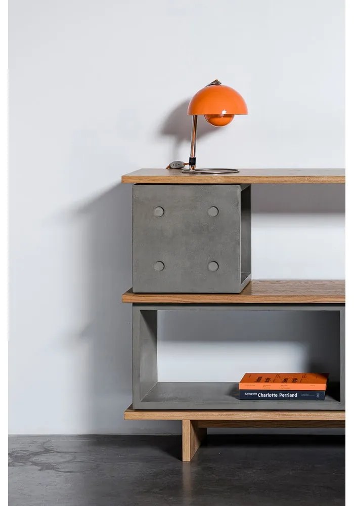 Cassettiera in calcestruzzo , 230 x 98 cm Dice - Lyon Béton