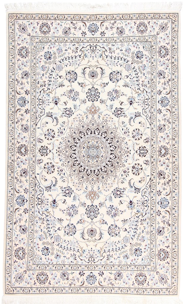 Nain Tappeto 150 x 250 Beige (Iran) Annodato A Mano