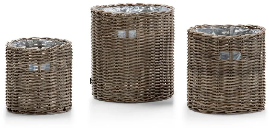 Coprivaso in set di 3 pezzi in rattan artificiale ø 42 cm - Bonami Essentials