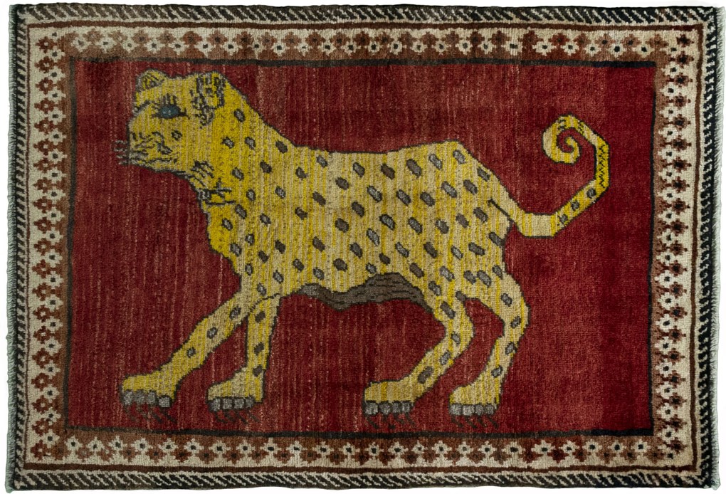 Gabbeh Tappeto persiano 90x120 Rosso (Iran) Annodato A Mano
