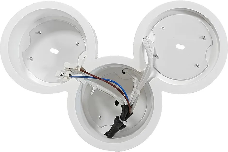 Plafoniera Rotonda 3xGX53 a Cilindri in Gesso - serie VOLUMI