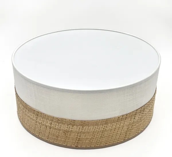 Plafoniera LED SIRJA BOHO LED/20W/230V Ø 35 cm beige/bianco