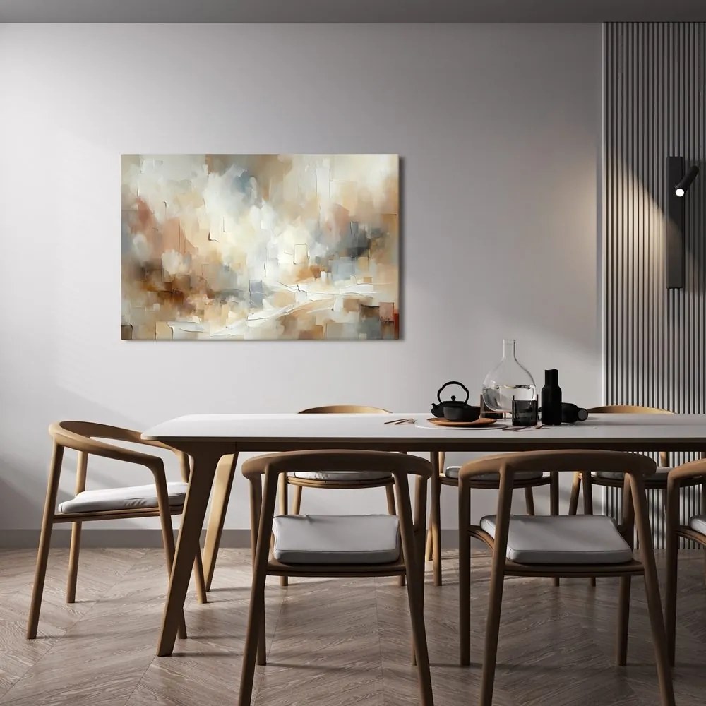 Quadro su tela – Astrazione delicata in beige