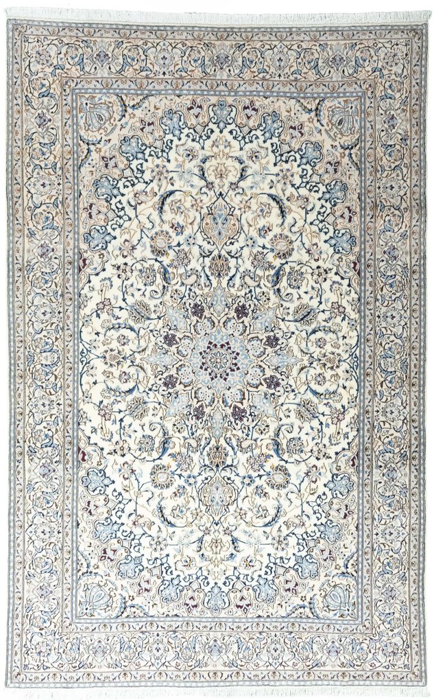 Nain Tappeto persiano 310 x 200 Beige (Iran) Annodato A Mano