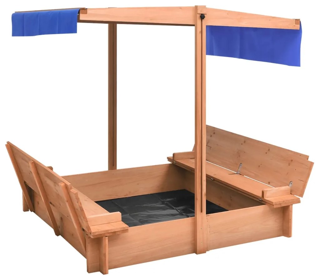 Sabbiera Con Tetto İn Legno Di Abete 112x112x112 Cm /