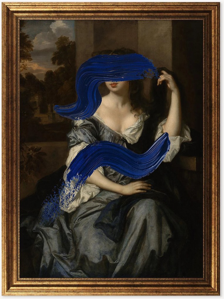 Stampa digitale incorniciata Lady In Paint III