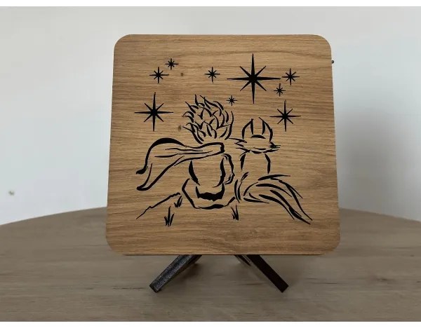 Li-Go 5788/DUB2 - Lampada decorativa da tavolo LED/12W/230V 19x19 cm rovere/Il Piccolo Principe