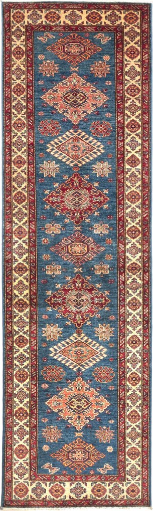 Kazak Tappeto orientale 80x300 Rosso (Pakistan) Annodato A Mano