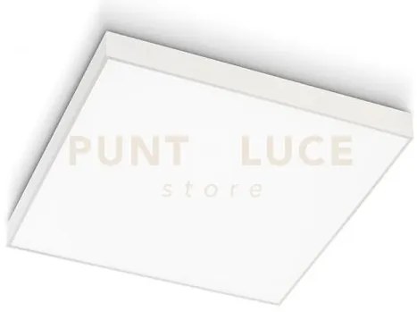 Gpl311c- plafoniera in alluminio bianca a led 3000k 4079lm 50w 50x50cm
