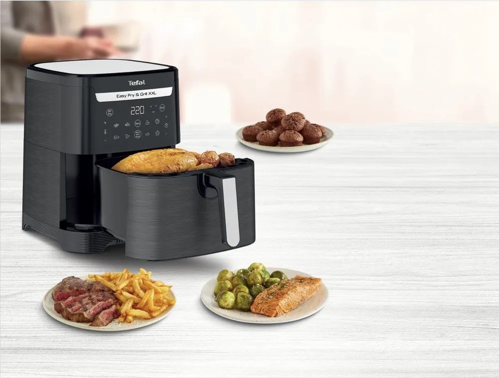 Friggitrice ad aria nera Easy Fry &amp; Grill XXL EY801815 – Tefal