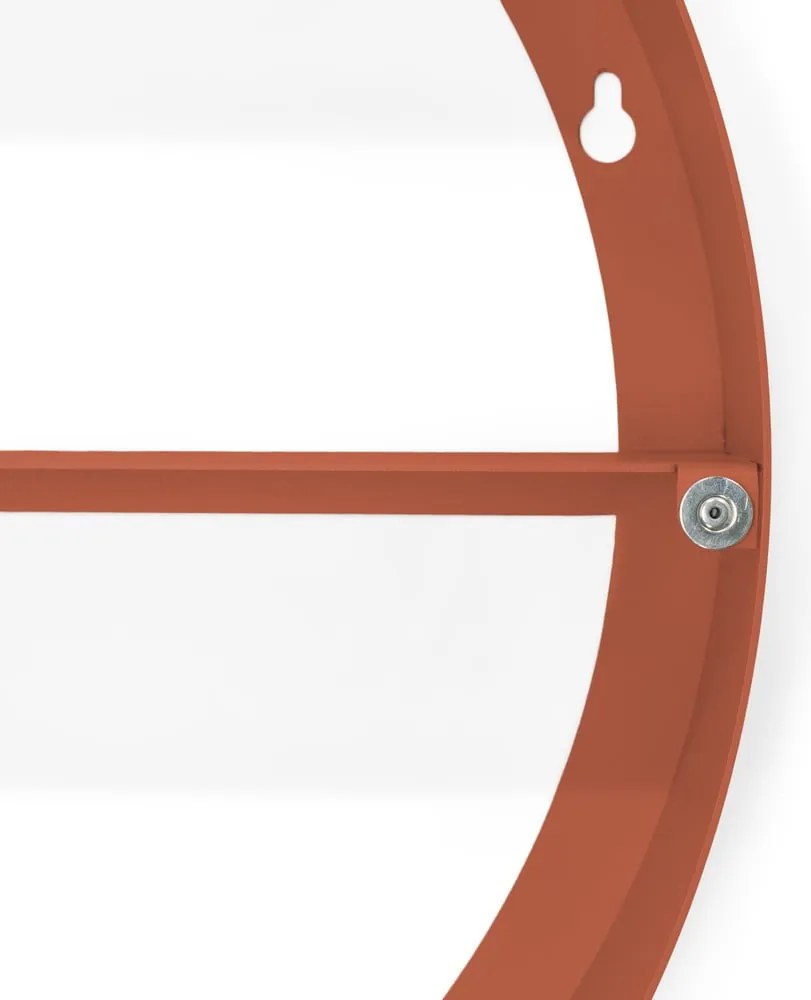 Mobile per bagno color terracotta in metallo da appendere/con specchio 55x55 cm Sonnet – Spinder Design