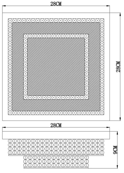 Globo 48214-16 - Plafoniera LED CAKE LED/16W/230V