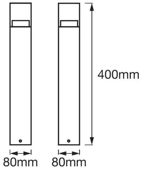 Ledvance - Lampada LED da esterno CRYSTAL 1xLED/4,5W/230V IP44 40 cm