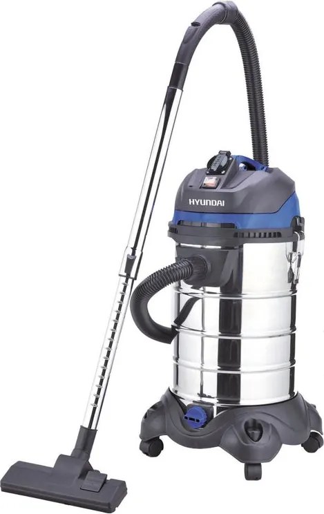 Aspiratore industriale a filo HYUNDAI 45031 serbatoio in inox 30l 1200W 20 kPa