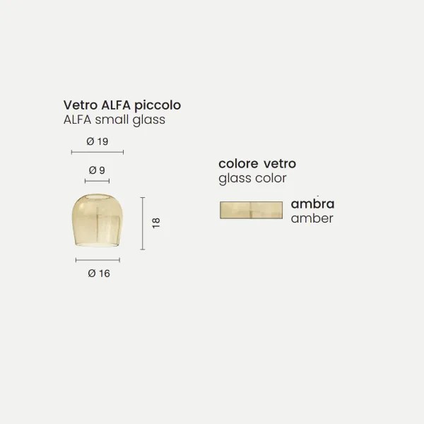 Lampada a sospensione in metallo Oro e vetri Ambra 3 Luci a Led PINTA