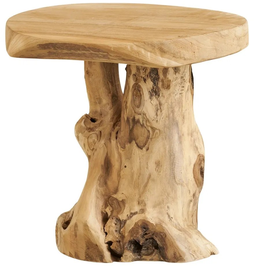 Tavolino rotondo in teak massiccio ø 40 cm Palena – House Nordic