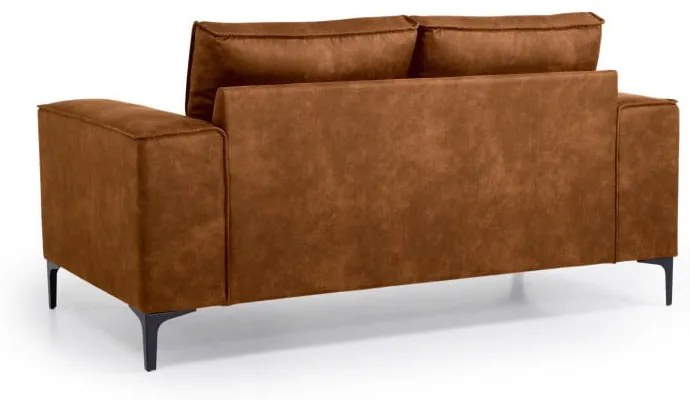 Divano in similpelle marrone cognac 164 cm Copenhagen - Scandic