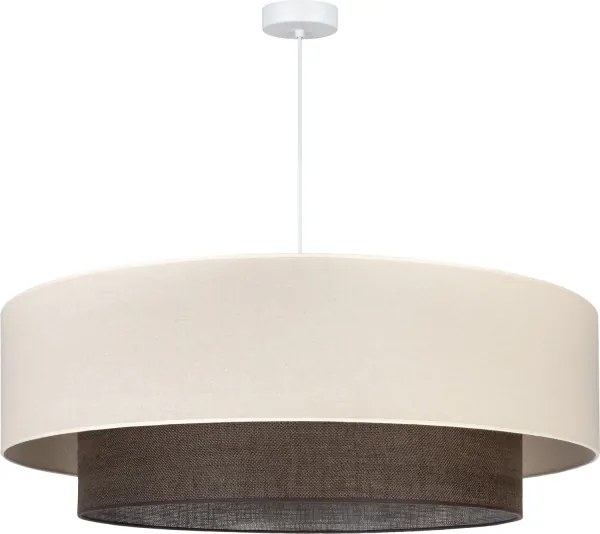 Brilagi - Lampadario LED a sospensione su cavo Stile BOHO 3x E27/15W/230V Ø 80 cm crema/marrone
