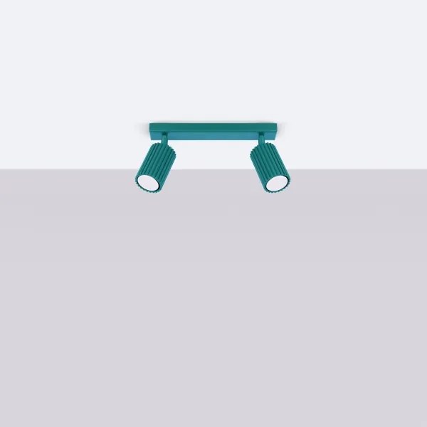 Brilagi - Faretto LED CRESTO 2xGU10/10W/230V turchese