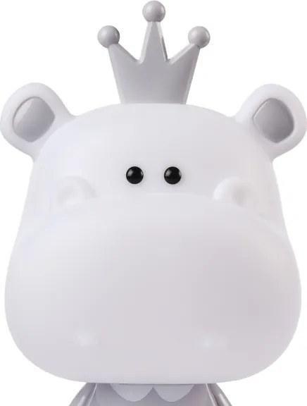ONLI - Lampada notturna dimmerabile per bambini PUPPIES LED/3W/230V 25 cm ippopotamo/grigio