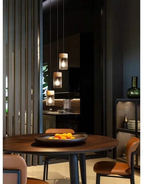 Redo 01-3142 - Lampadario a sospensione con filo STEM 3xE27/42W/230V