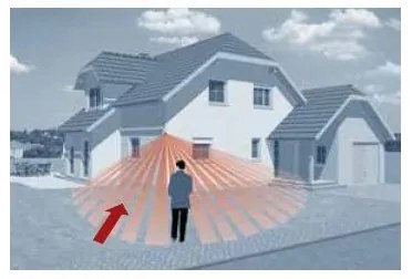 STEINEL 603717 - Sensore ad infrarossi per esterno IS 2180 2 nero IP54