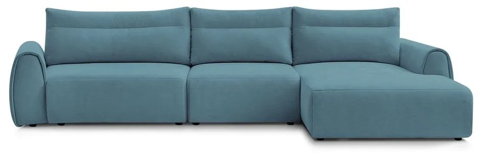 Divano angolare blu Aden – Bobochic Paris