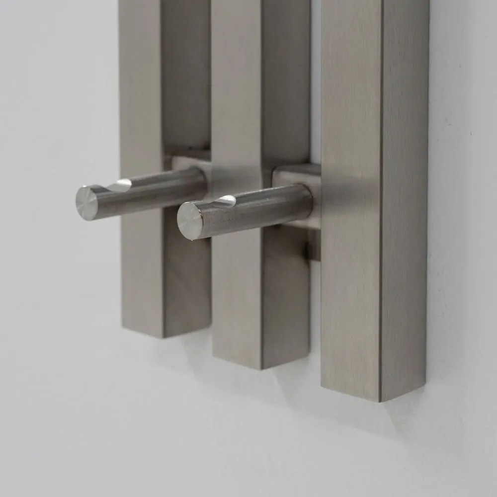 Attaccapanni da parete argentato in metallo 65 cm Senza – Spinder Design