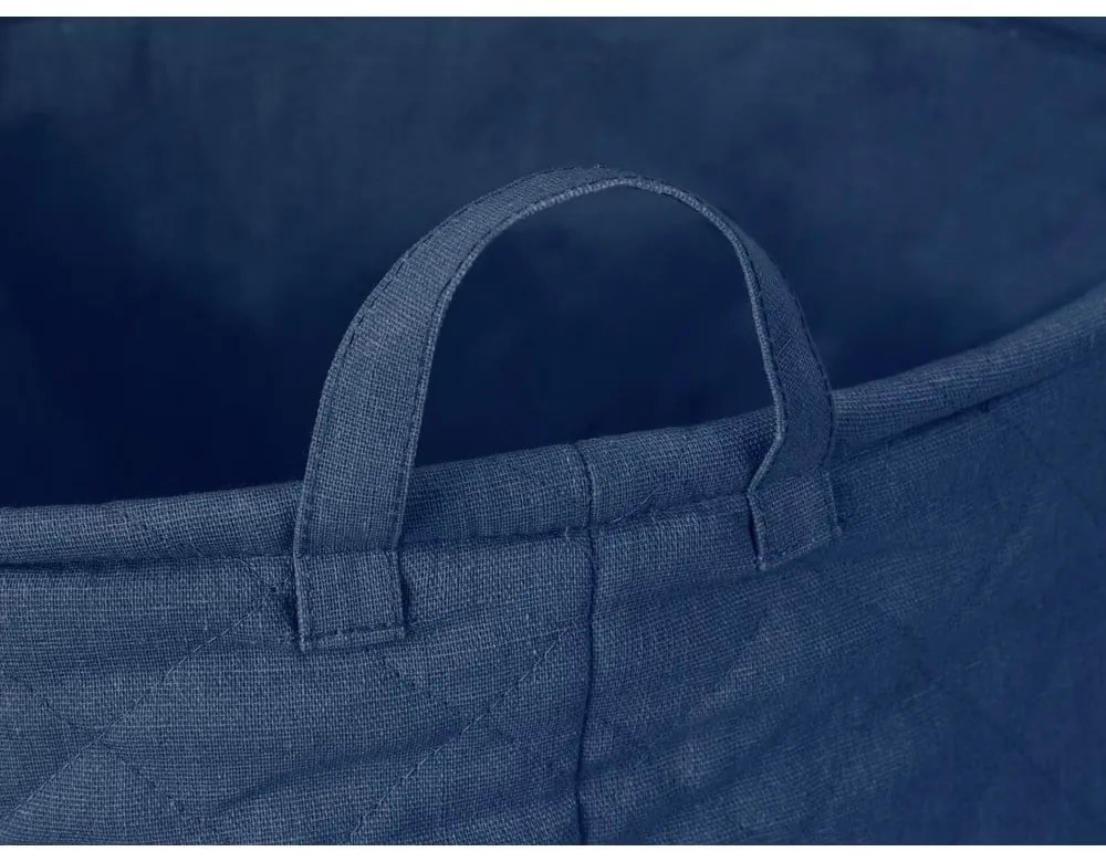 Cesta per il bucato blu scuro in tessuto 67 l Tom Tailor – Wenko