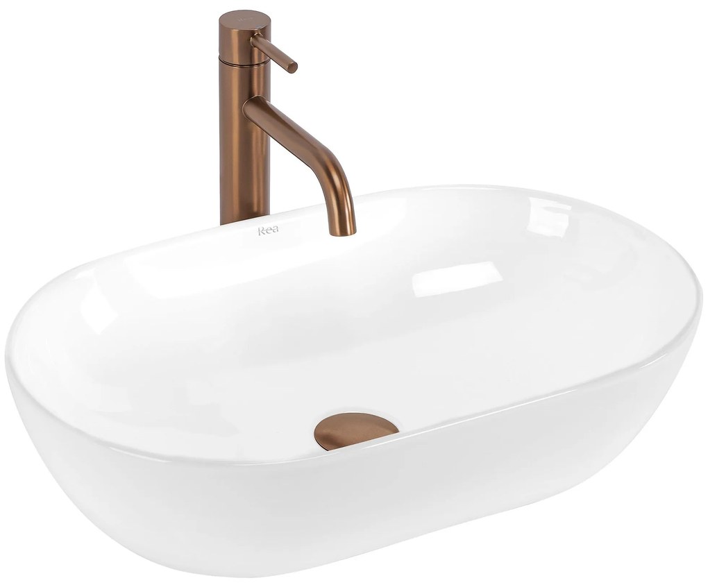 Lavabo da appoggio Rea Amelia 52