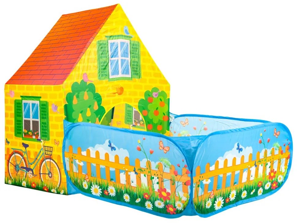 Tenda da gioco per bambini - casetta con giardino