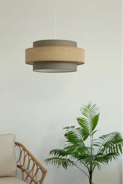 Brilagi - Lampada a sospensione con cavo RESNA 1xE27/60W/230V Ø 40 cm marrone/beige