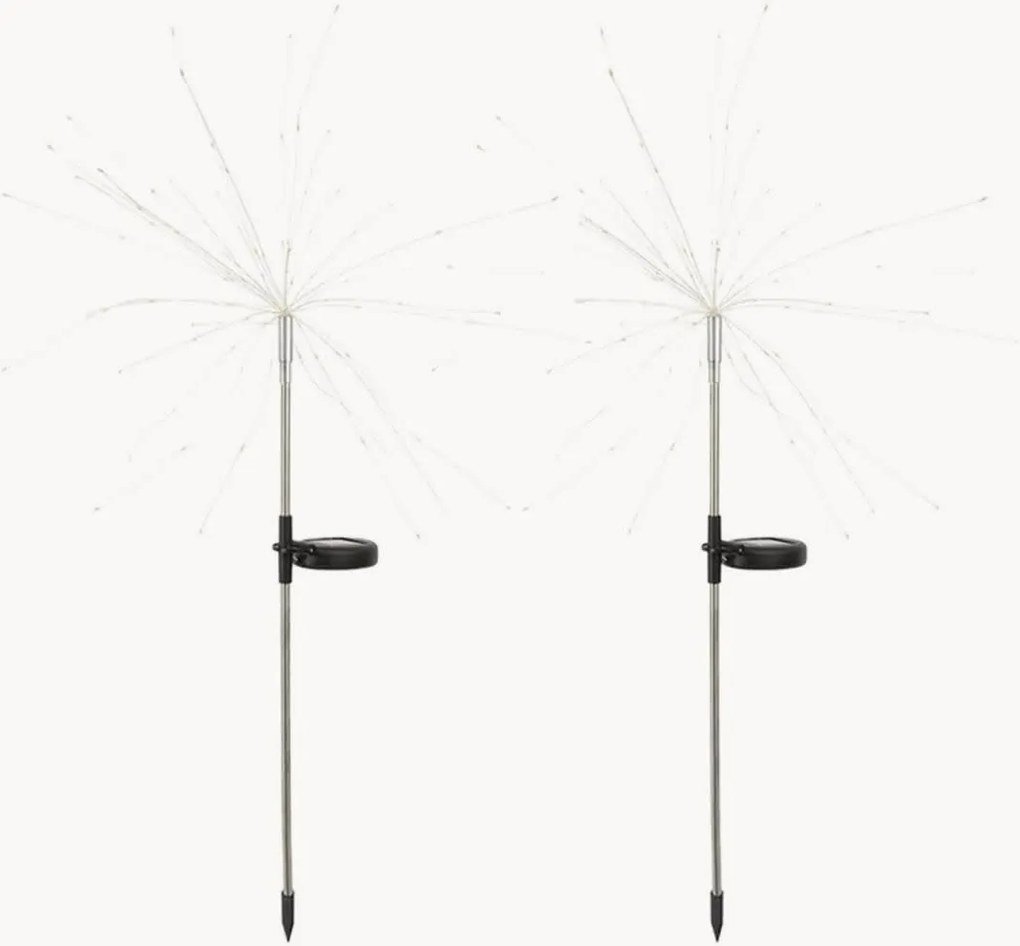 Set di 2 faretti solari a LED Fireworks
