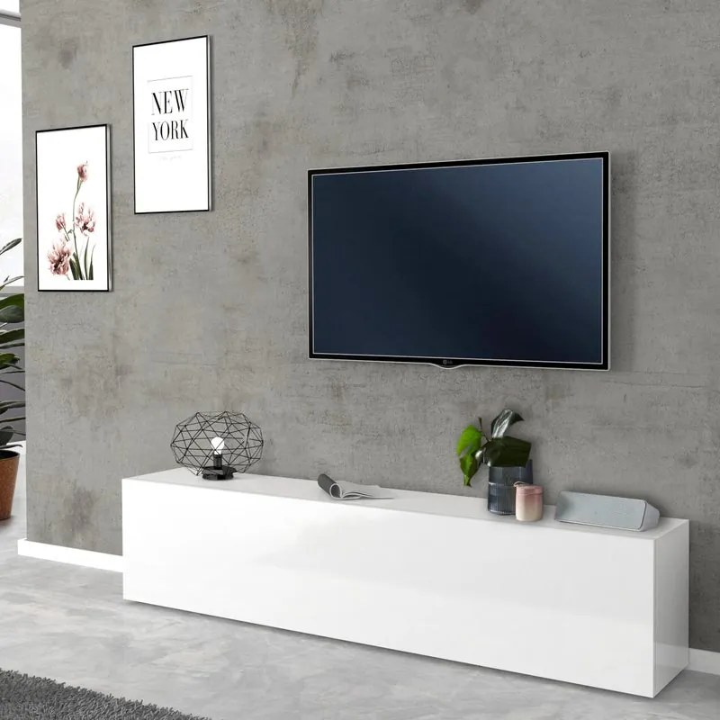 Mobile per TV Maruska L 180 x H 40 x P 30 cm bianco