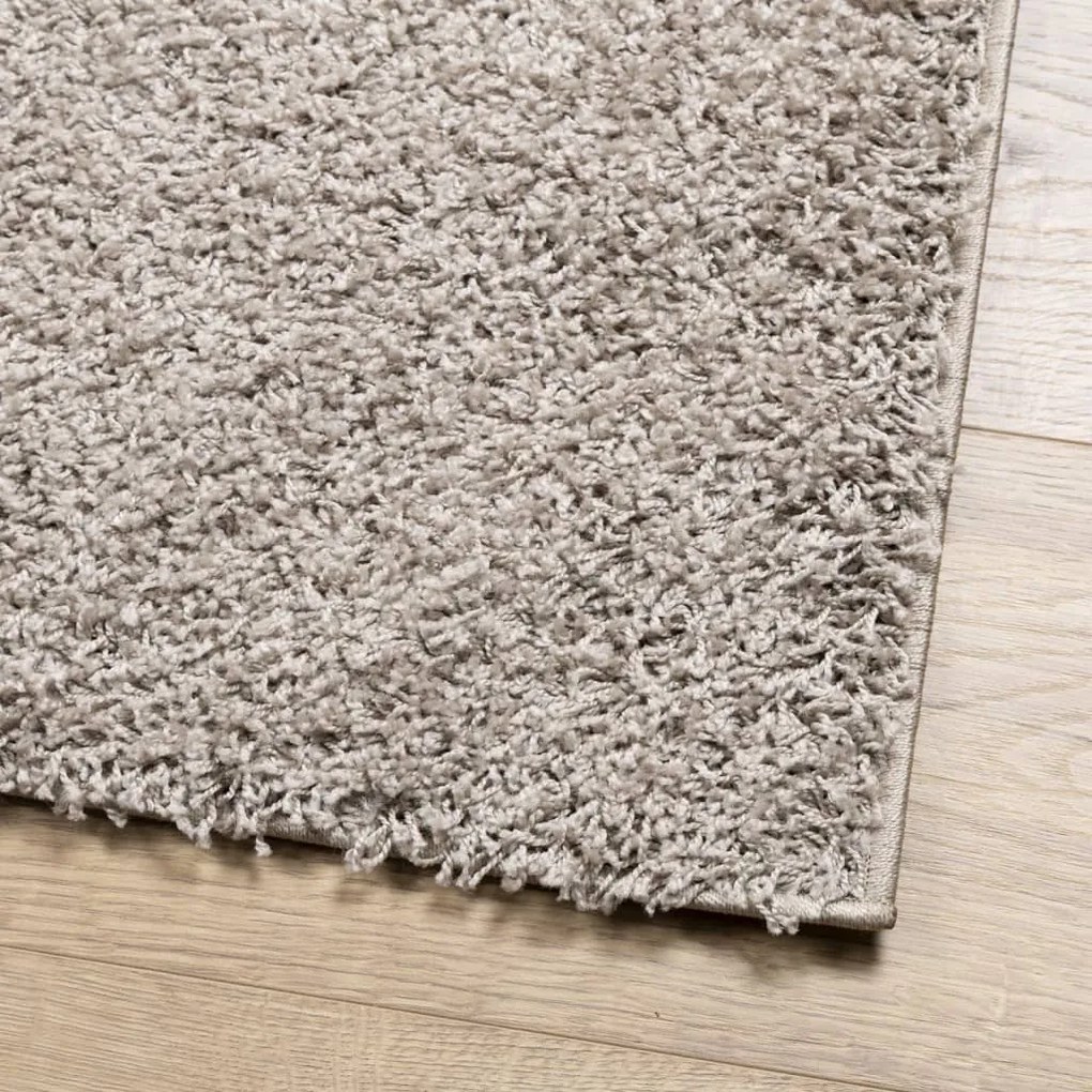 Tappeto Shaggy a Pelo Lungo Moderno Beige 200x280 cm