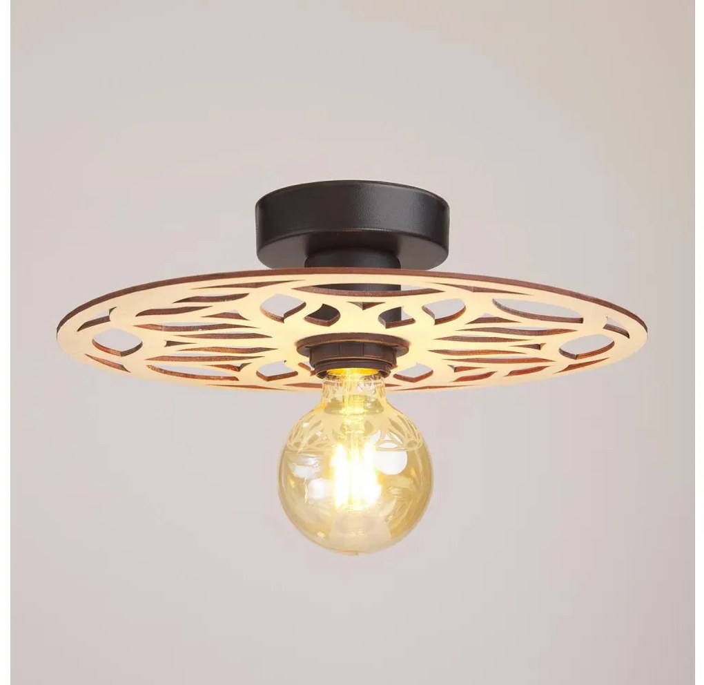 Lampadario a plafone FALCO 1xE27/60W/230V diametro 30 cm beige