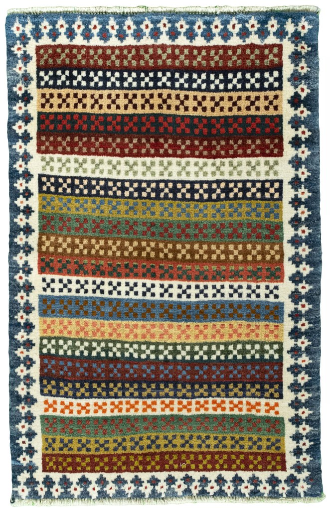 Gabbeh Tappeto 60 x 100 (Iran) Annodato A Mano
