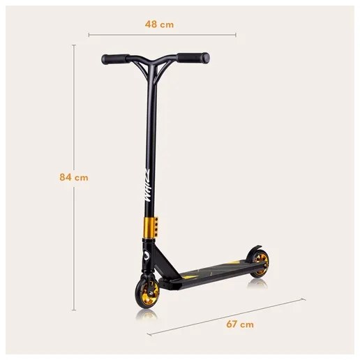 Lionelo - Monopattino per bambini WHIZZ nero