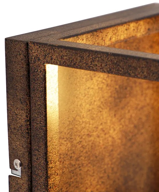Applique da parete industriale marrone ruggine - Cage