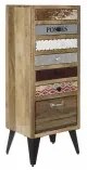 Cassettiera DKD Home Decor Metallo Legno di mango (45 x 35 x 120 cm)