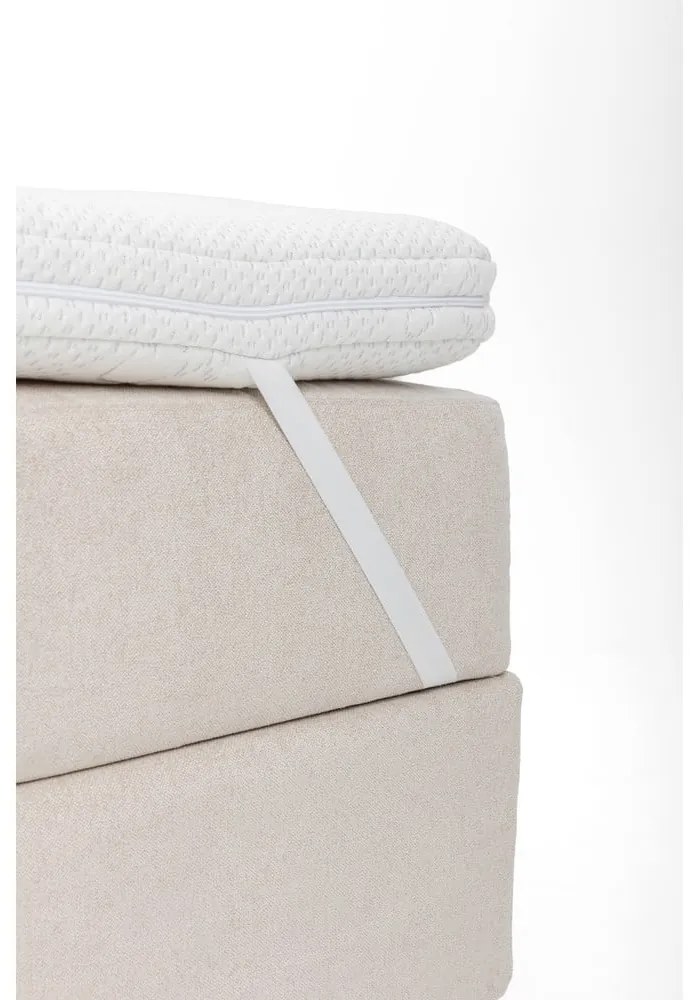 Letto boxspring beige con contenitore 180x200 cm Elva Bold – Bonami Selection