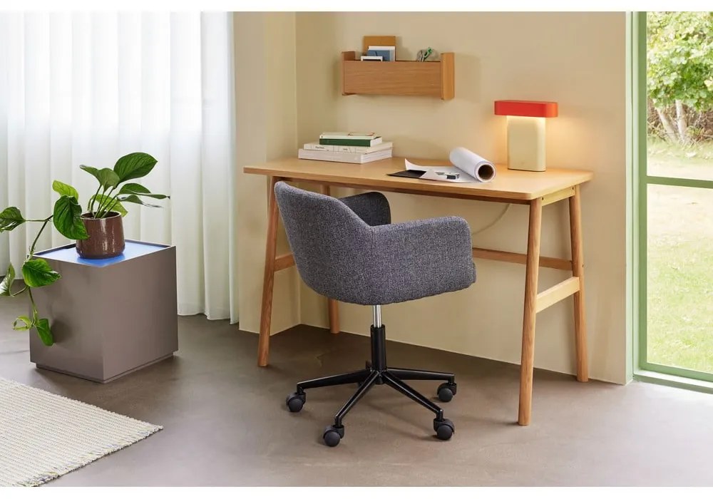 Cassapanca in frassino blu e grigio scuro 40x45 cm Vault - Hübsch