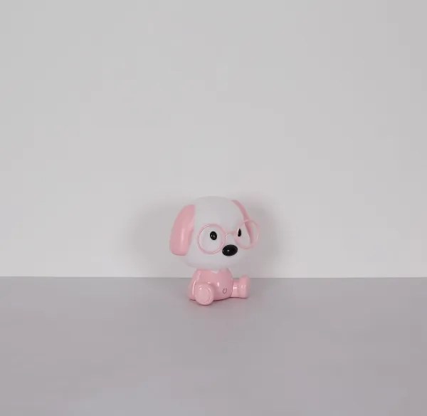 Globo 21761P - Lampada notturna LED ricaricabile PUPPY 1W/5V 500 mAh rosa
