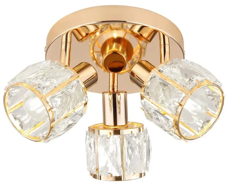 Faretto DUBAI 3xE14/40W/230V diametro 36 cm Oro rosa