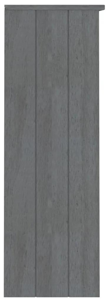 Piano credenza hamar grigio scuro 85x35x100 cm legno di pino