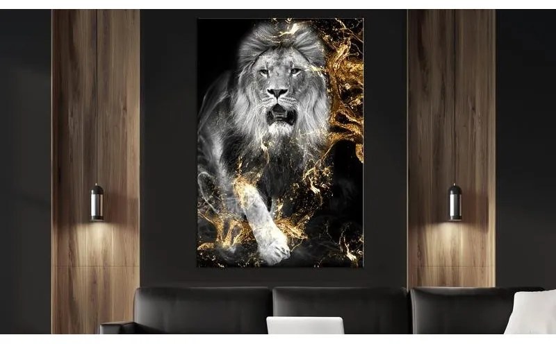 Quadro  King in Gold (1 Part) Vertical  Larghezza x Altezza Home decor 60x90