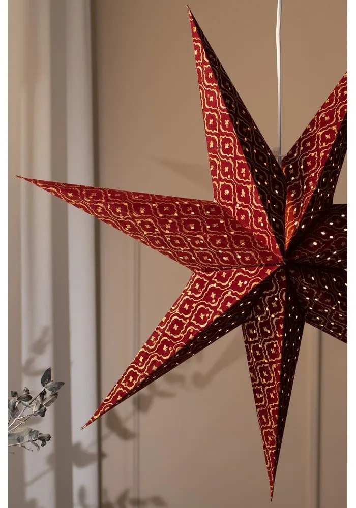 Decorazione luminosa natalizia rossa da appendere Baroque - Markslöjd